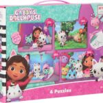 Gabby’s Dollhouse Puzzel 4-pack