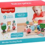 Fisher Price 3D Houten Stapelpuzzel 9 Stukjes