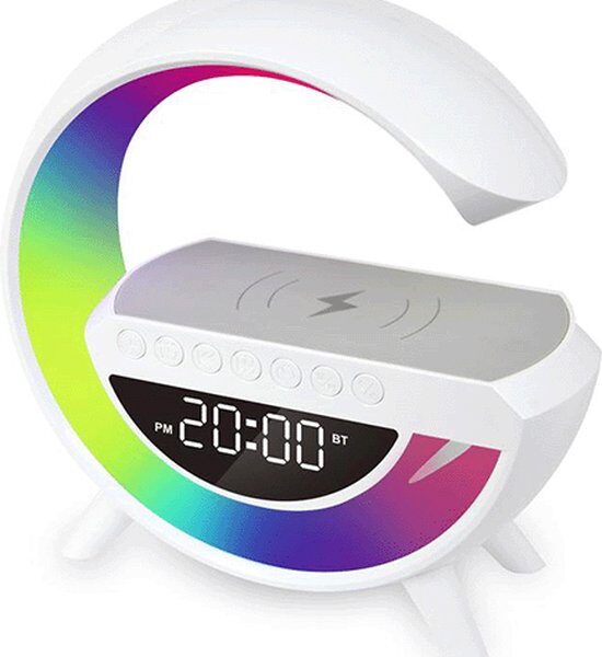 Soundlogic multifunctionele wekker - Luidspreker - Radio - Wit