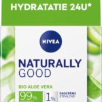 NIVEA Naturally Good Stralende Dagcrème - Gezichtscrème met Aloë Vera - Voor Normale en Gemengde Huid - 50 ml