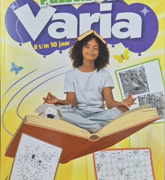 Denksport Puzzelboek nr. 19 Varia voor kinderen 8 t/m 10 jaar - puzzelboekje met zweedse puzzels doolhof sudoku legpuzzel binair