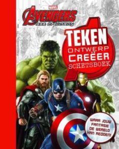Avengers teken, ontwerp,schetsboek - Afbeelding 3