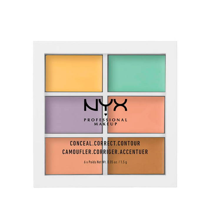 111107_61ee28270fc071d4317b6a1bfada8ce9 Nyx CONCEAL CORRECT CONTOUR palette 6x1 5 gr - Afbeelding 1