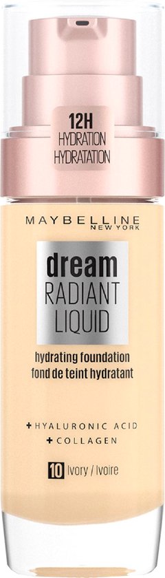 240x840-206 Maybelline Dream Satin Liquid Foundation & Serum 10 Ivory 30ml - Afbeelding 1
