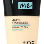 MAYBELLINE Fit Me Liquid Foundation matuj cy podk ad do twarzy 105 Natural Ivory 30ml