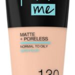 Maybelline New York - Fit Me Matte + Poreless Foundation - 130 Buff Beige - Medium Dekkende Foundation met Matte Finish voor de Normale tot Vette Huid - 30 ml