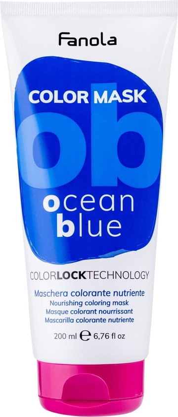 360x840-105 Fanola Masker Color Mask Ocean Blue - Afbeelding 1
