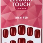 Elegant Touch Rich Red Nails - Kunstnagels - Nagels - Press on nails - Plaknagels - Nepnagels - 24 stuks - Beste Kwaliteit