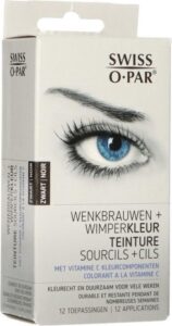 Swiss-o-Par Wenkbrauw- en wimperverf Zwart 1 set