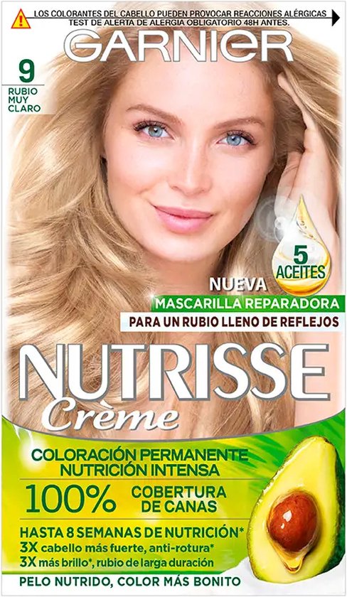 488x840-93 Garnier Nutrisse #90-blonde Pepite 3 U By L'oreal 3 Pcs - Afbeelding 1