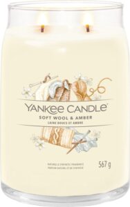 Yankee Candle - Soft Wool & Amber Signature Large Jar - Afbeelding 2