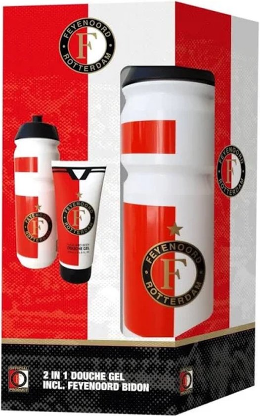 526x840-9 Feyenoord | Cadeau voor kinderen / Geschenkset | Bidon 750ml + Douchegel 200ml - Afbeelding 1