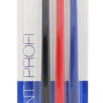 Swissdent Profi Colors Toothbrush Trio 3 Pack Soft Medium  Black Red