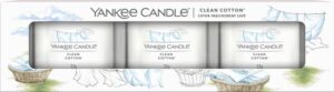 Yankee Candle Filled Votive 3-pack - Clean Cotton - Afbeelding 4