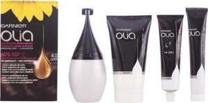 Olia Permanent Color By Garnier #4.0-brown-4-pcs