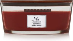 WoodWick Heartwick Flame Ellipse Geurkaars - Cinnamon Chai