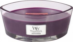 WoodWick Heartwick Flame Ellipse Geurkaars - Spiced Blackberry - Afbeelding 4