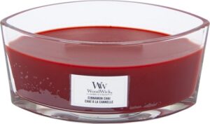 WoodWick Heartwick Flame Ellipse Geurkaars - Cinnamon Chai - Afbeelding 4