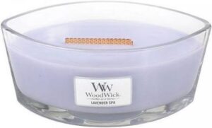 WoodWick Heartwick Flame Ellipse Geurkaars - Lavender Spa - Afbeelding 2