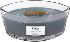 WoodWick Heartwick Flame Ellipse Geurkaars - Evening Onyx - Afbeelding 4