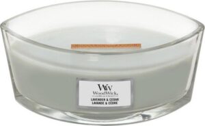WoodWick Lavender & Cedar Ellipse Candle - Afbeelding 2