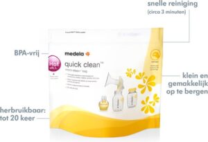 Medela Quickclean Magnetron Sterrilisatiezak - snelle en veilige desinfectie in 3 minuten - Afbeelding 2