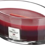 WoodWick Heartwick Flame Ellipse Geurkaars Trilogy - Sun Ripened Berries