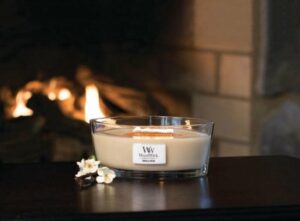 WoodWick Heartwick Flame Ellipse Geurkaars - Vanilla Bean - Afbeelding 4