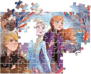 Clementoni - Puzzel 60 Stukjes Frozen 2, Kinderpuzzels, 5-7 jaar, 26058 - Afbeelding 2