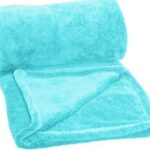Clarysse Fleece Plaid 120x150cm Aqua