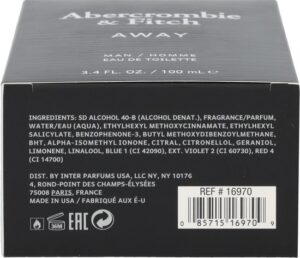 Abercrombie  Fitch Away Man Eau De Toilette 100 ml  man - Afbeelding 2