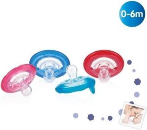Nuby Fopspeen Natural Flex 0-6 maanden-Rood - Afbeelding 2