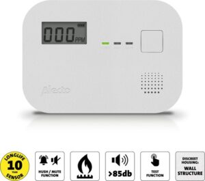 Alecto COA3910 Koolmonoxidemelder met display - 10 jaar sensor - Voldoet aan Europese norm EN50291 - Wit - Afbeelding 3