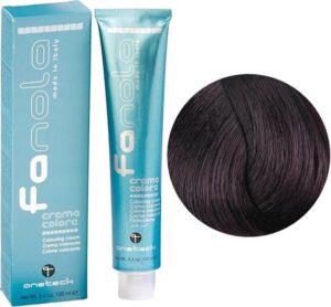 Fanola Haarverf Professional Colouring Cream 5.2 Light Chestnut Violet - Afbeelding 2