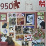 Jumbo 950 stukjes Puzzel Francien Cat Portraits kat portret premium Quality