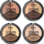 NYX Professional Makeup 3 Steps to Sculpt Face Sculpting Palette - Light 3STS02 - Highlighter en Contouring make-up - 15 gr - Afbeelding 6