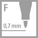 STABILO Trio A-Z - Viltstift - Met Ergonomische Driekantige Gripzone - Etui Met 24 kleuren - Afbeelding 2