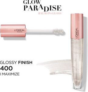 L'Oréal Paris Glow Paradise Balm in Gloss - Volumegevende Lipgloss Verrijkt met Hyaluronzuur - 400 I Maximize - Transparant - 7 ml - Afbeelding 4