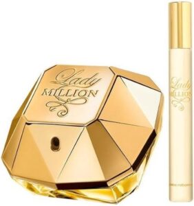 Paco Rabanne Lady Million Giftset 80 ml Eau de Parfum Spray + 20 ml Eau de Parfum Tasspray - Damesparfum