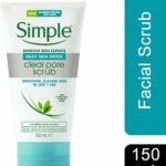 Simple Daily Skin Detox Clear Pore Scrub - Gezichtsreiniger - 150ml per tube