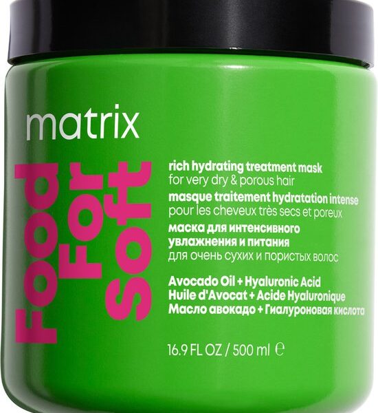 Matrix Food For Soft Hydraterend Haarmasker ÃƒÆ’Ã†â€™Ãƒâ€šÃ‚Â¢ÃƒÆ’Ã‚Â¢ÃƒÂ¢Ã¢â€šÂ¬Ã…Â¡Ãƒâ€šÃ‚Â¬ÃƒÆ’Ã‚Â¢ÃƒÂ¢Ã¢â‚¬Å¡Ã‚Â¬Ãƒâ€¦Ã¢â‚¬Å“ Voor alle soorten droog haar ÃƒÆ’Ã†â€™Ãƒâ€šÃ‚Â¢ÃƒÆ’Ã‚Â¢ÃƒÂ¢Ã¢â€šÂ¬Ã…Â¡Ãƒâ€šÃ‚Â¬ÃƒÆ’Ã‚Â¢ÃƒÂ¢Ã¢â‚¬Å¡Ã‚Â¬Ãƒâ€¦Ã¢â‚¬Å“ 500 ml