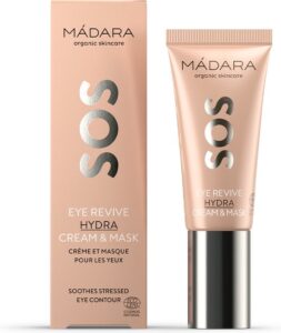 MÁDARA SOS Oogcreme en masker - omega 6 - tegen wallen en donkere kringen
