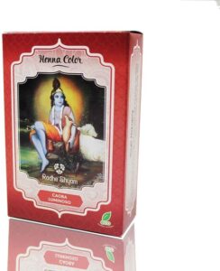 Semi-permanente kleurstof Henna Radhe Shyam Mahonie (100 g)