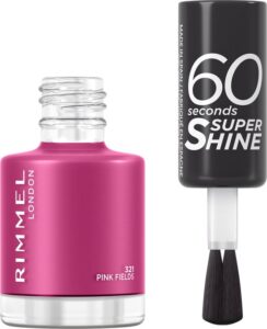 Rimmel 60 Seconds Super Shine Nagellak - 321 Pink Fiels - Afbeelding 2