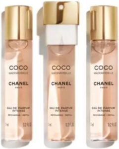 COCO MADEMOISElle eau de parfum vaporizador twist  spray 3 refills x 7 ml