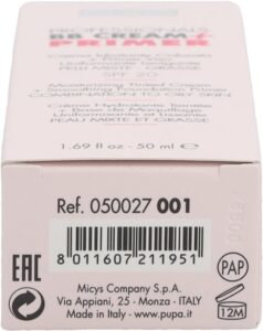Pupa Milano BB Cream + Primer For Combination To Oily Skin - 001 Nude - Afbeelding 4