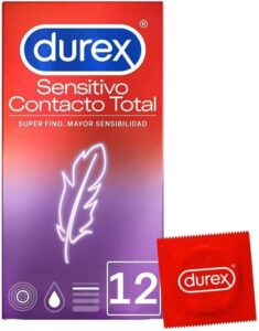 Durex Sensitive Total Contact Super Fine Condoms 12 U