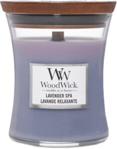 WoodWick Hourglass Medium Geurkaars - Lavender Spa - Afbeelding 3