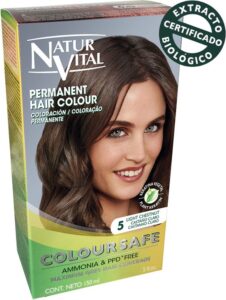 Coloursafe Permanent Hair Color By Natur Vital #5-light Brown - Afbeelding 2
