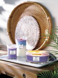 WoodWick Heartwick Flame Ellipse Geurkaars - Lavender Spa - Afbeelding 4